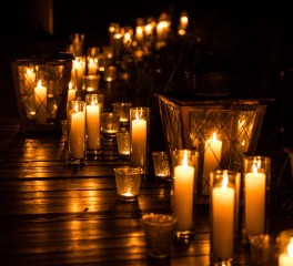 Maria Drost's Candle light music video background filming at the Voice Academy